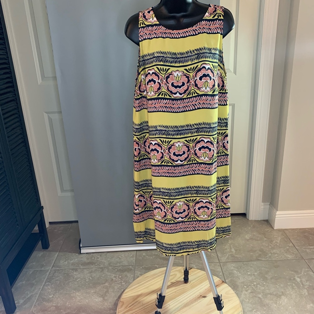 Pretty Print Flared Shift Dress